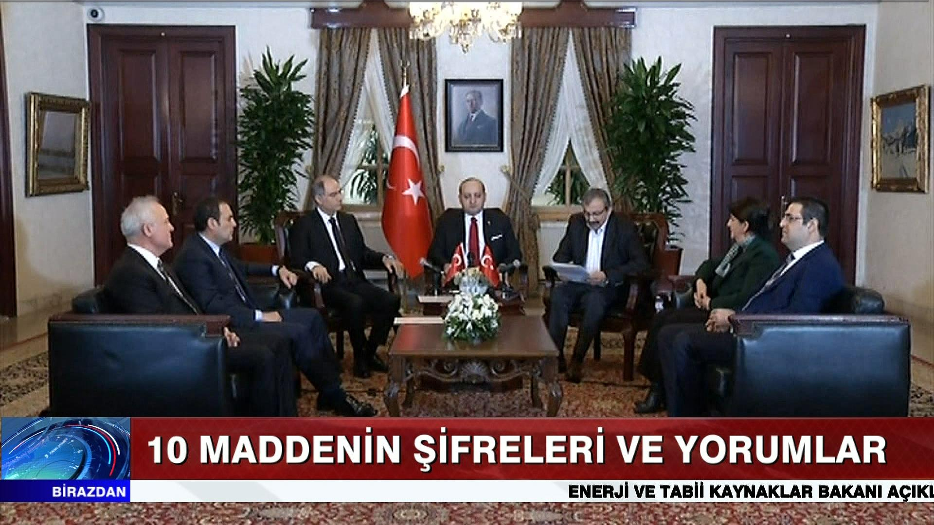 10 maddenin şifreleri ve siyasilerin yorumları!