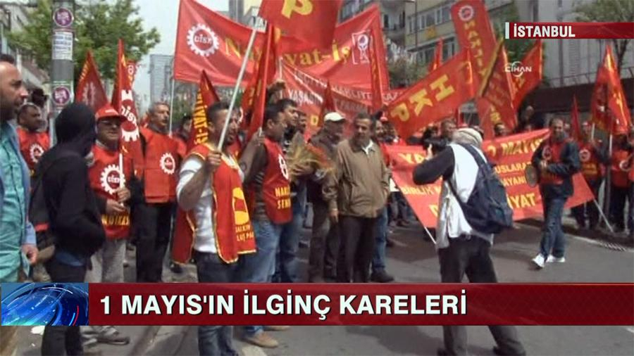 1 Mayıs'ın ilginç kareleri!
