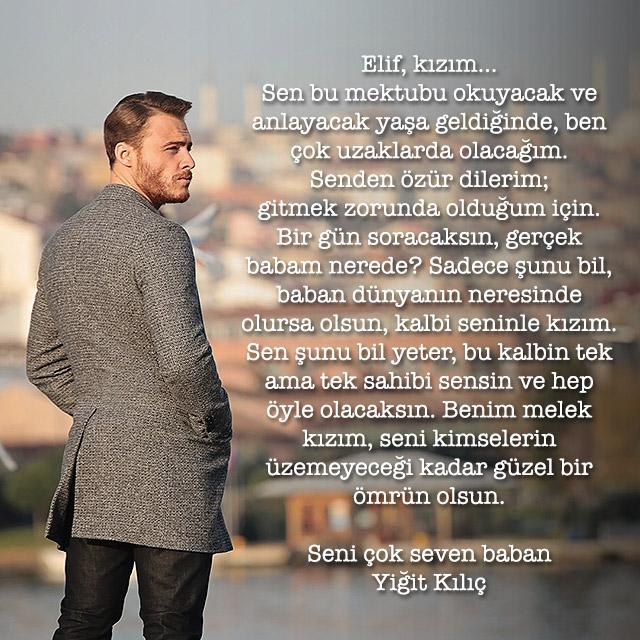 Yiğit'ten kızına veda mektubu!