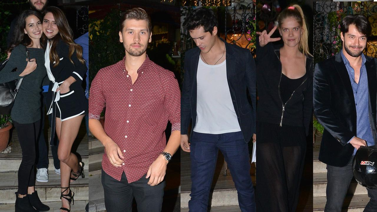 Bodrum Masalı oyuncuları kutlama yemeğinde!