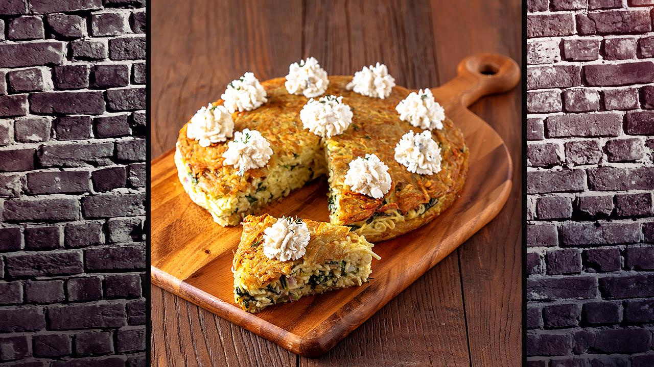 Ispanaklı Spagetti Kek- Ispanaklı Spagetti Kek Tarifi - Ispanaklı Spagetti Kek Nasıl Yapılır?