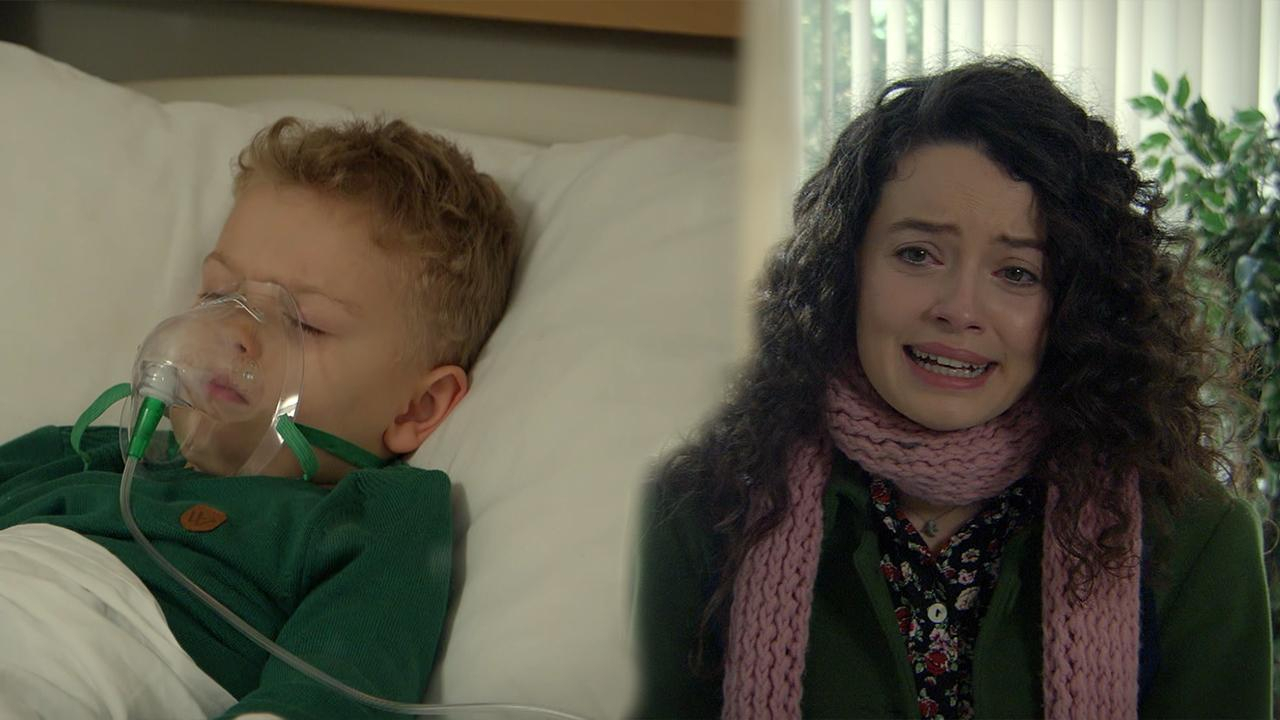 Ömer, Levent'in kucağında astım krizi geçiriyor!