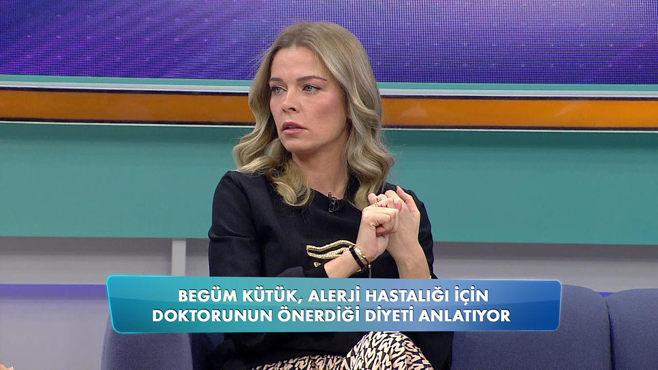 Begüm Kütük'ün alerji hastalığı için yaptığı diyet!