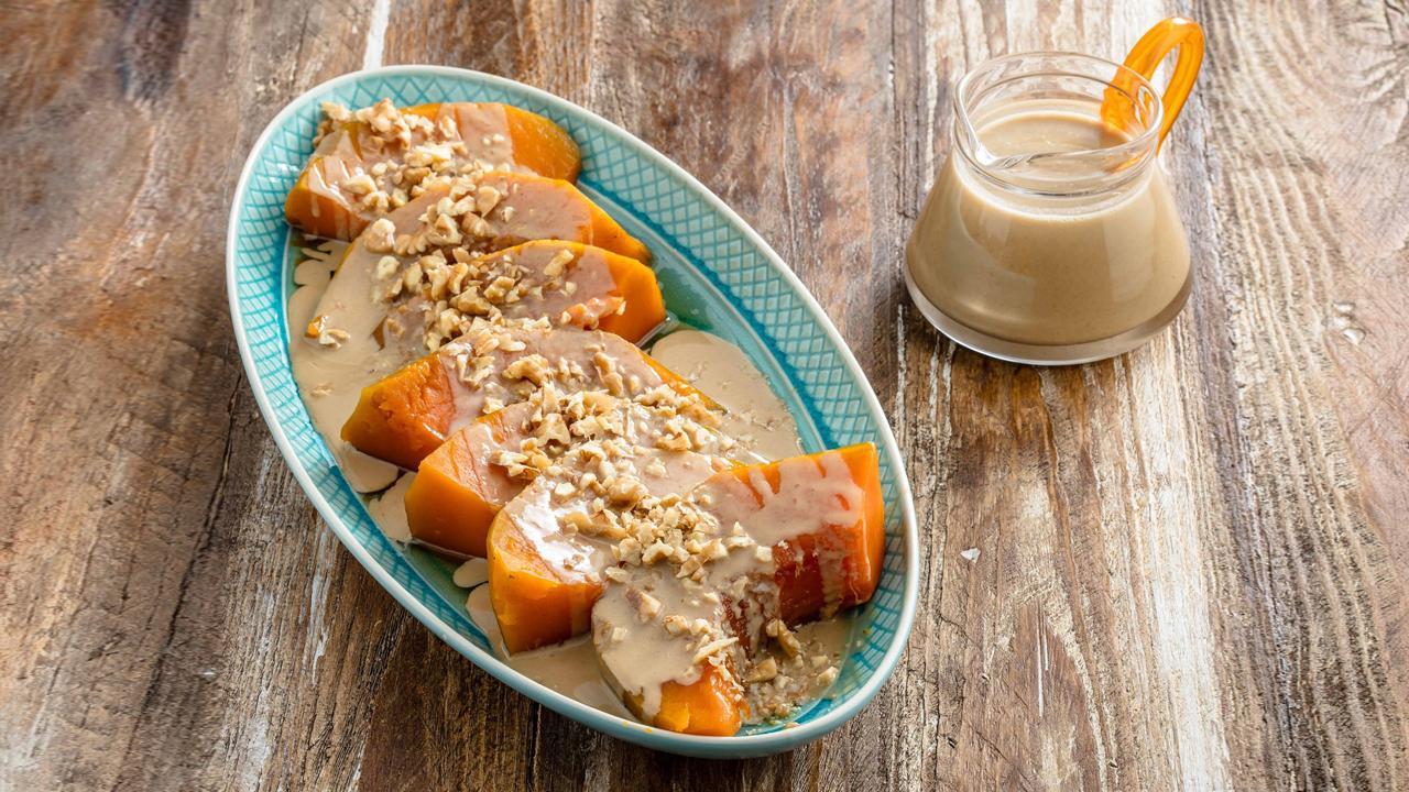 Tahinli Kabak Tatlısı- Tahinli Kabak Tatlısı Tarifi - Tahinli Kabak Tatlısı Nasıl Yapılır?