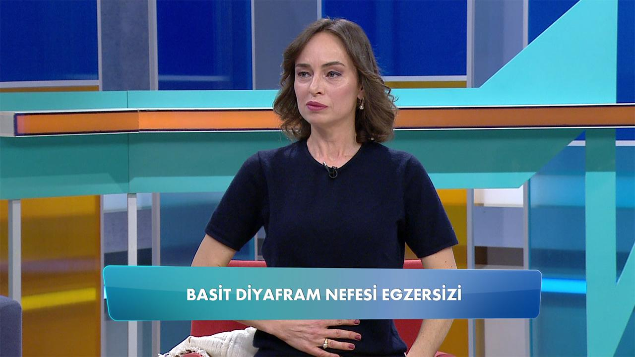 Ebru Şinik'ten basit diyafram nefesi egzersizi!