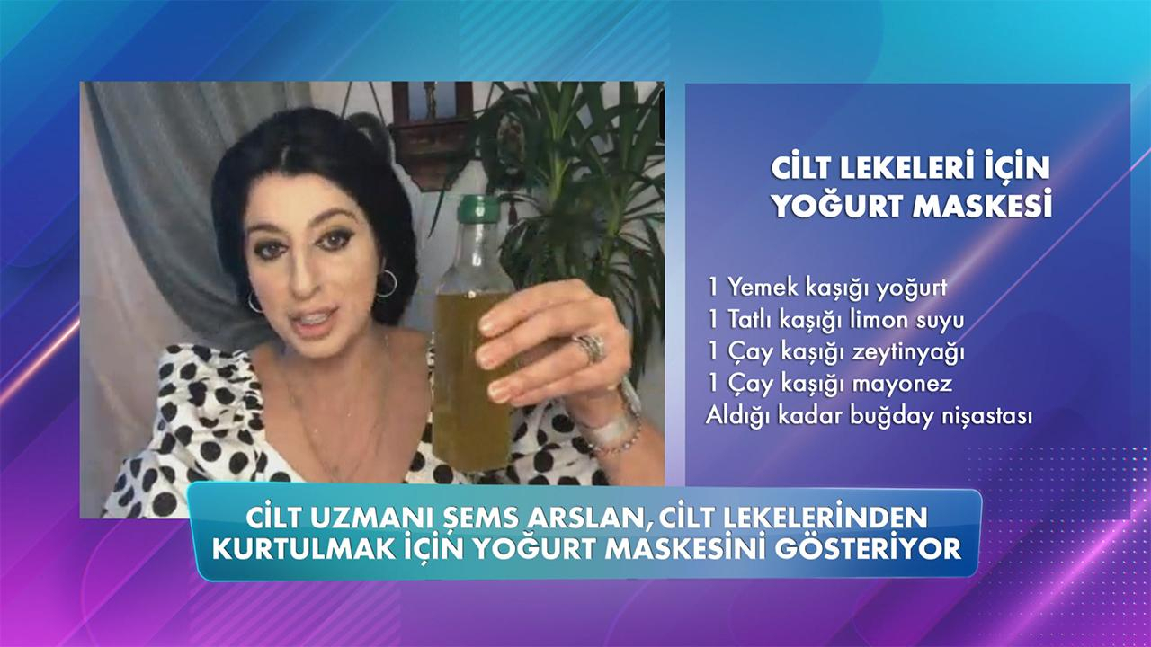 Şems Arslan'dan cilt lekelerine doğal maske tarifi!