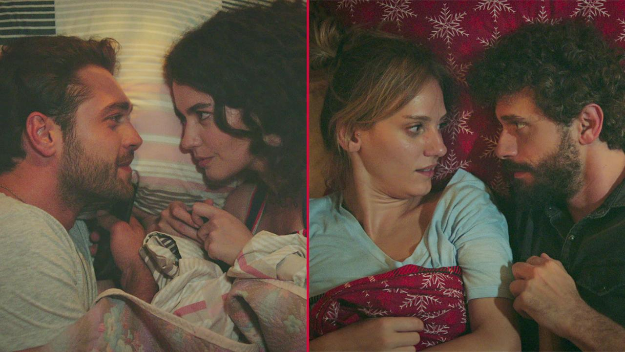 Aşıklar aynı yatakta!