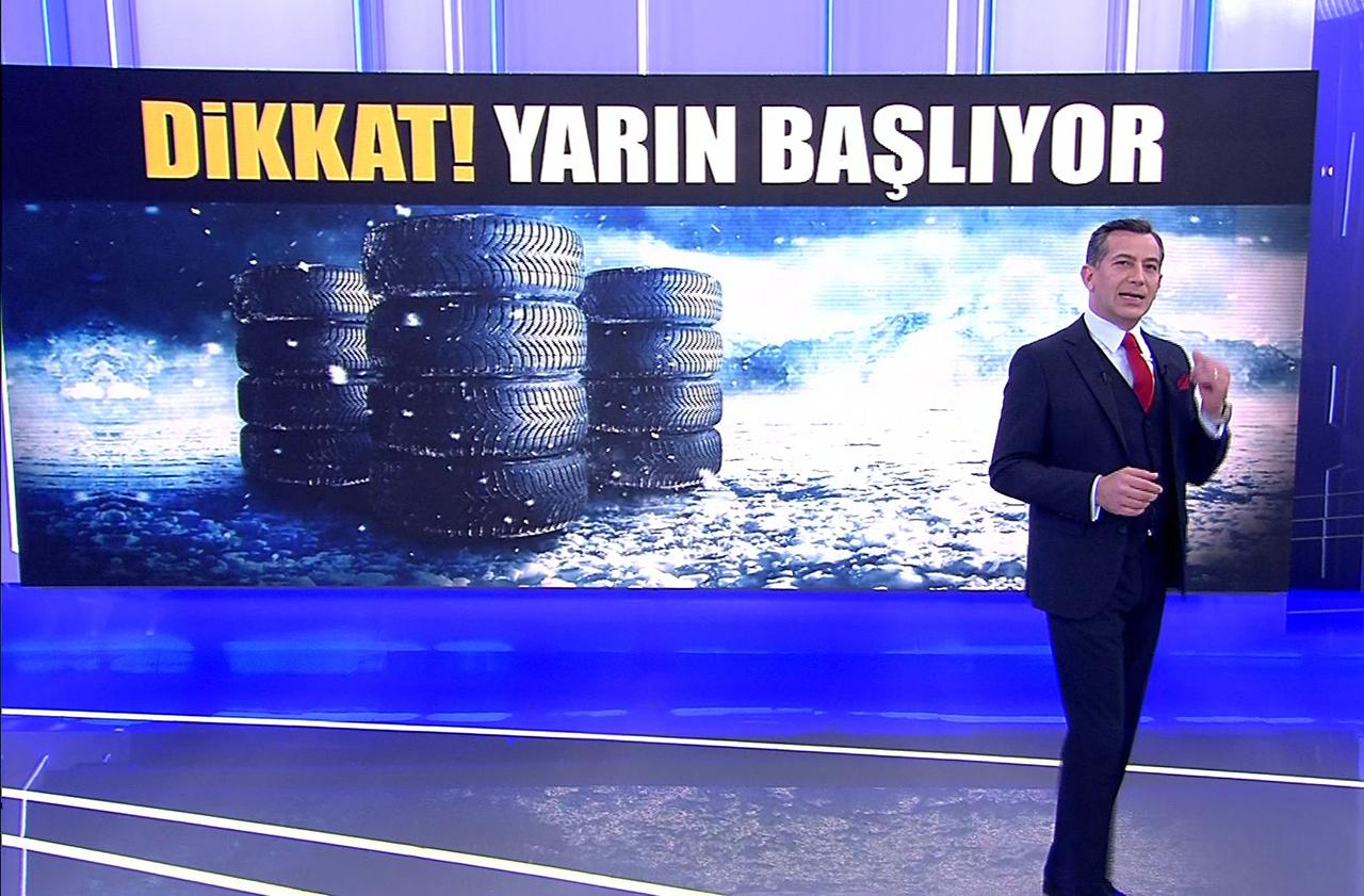Sürücüler dikkat! Kış lastiği takmak zorunlu!