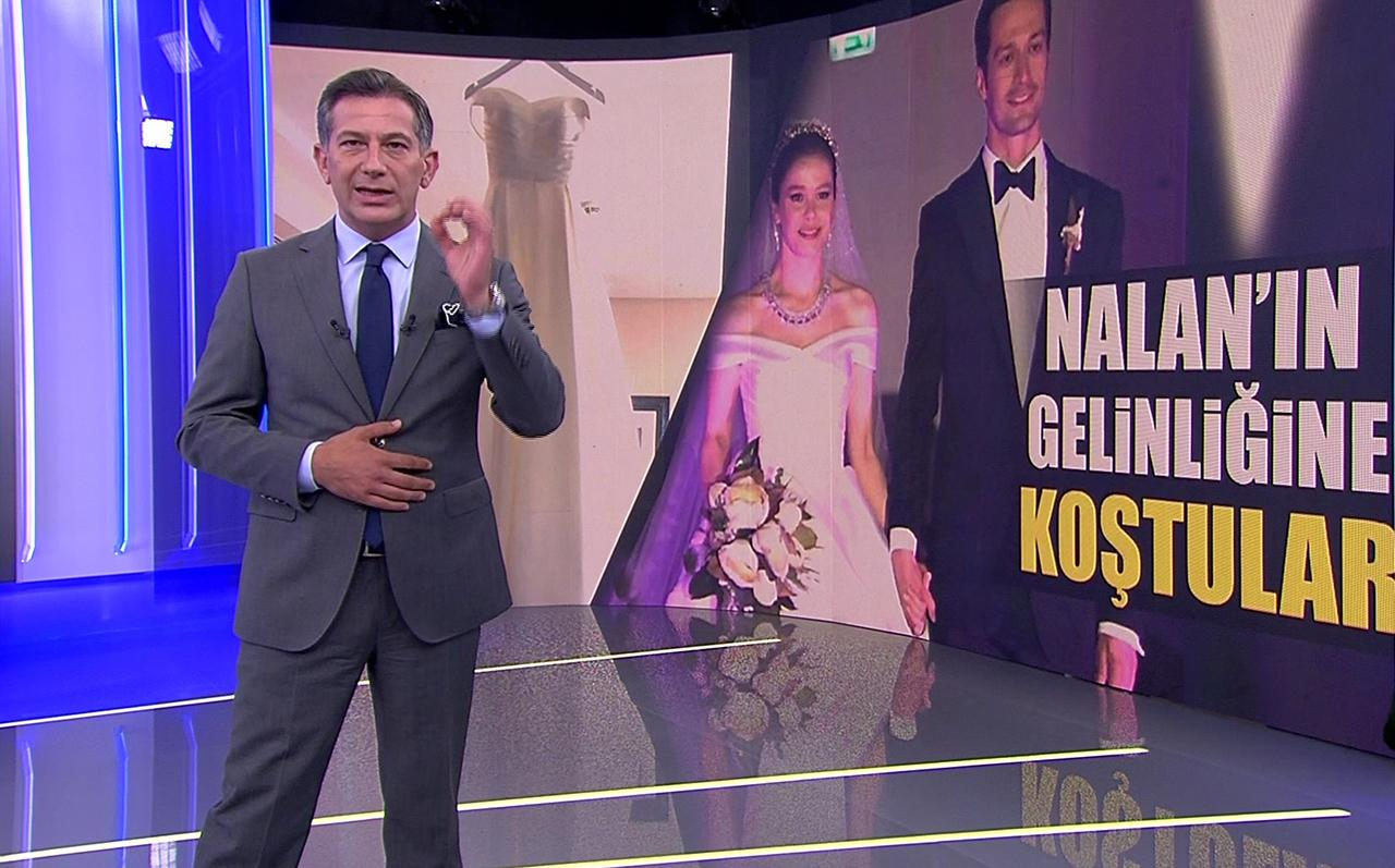 Nalan’ın olay yaratan gelinliği!