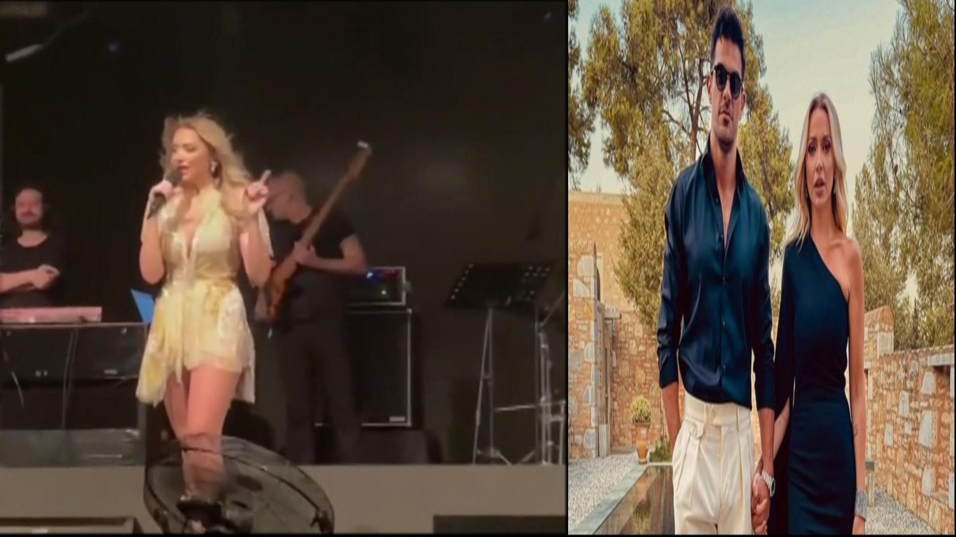 Hadise sahnede eşine övgüler yağdırdı!