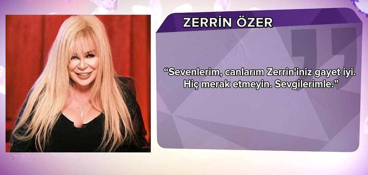 Zerrin Özer'den "Düşmüş değilim" açıklaması!