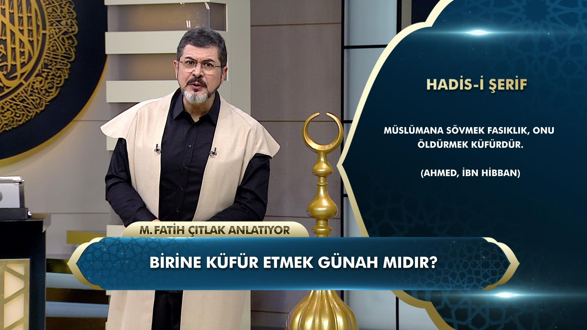 Birine küfür etmek günah mıdır?