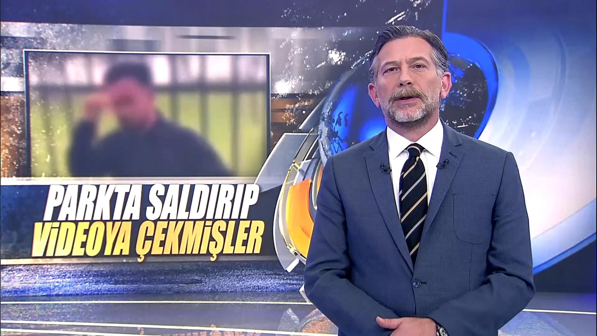 Parkta saldırıp videoya çekmişler!