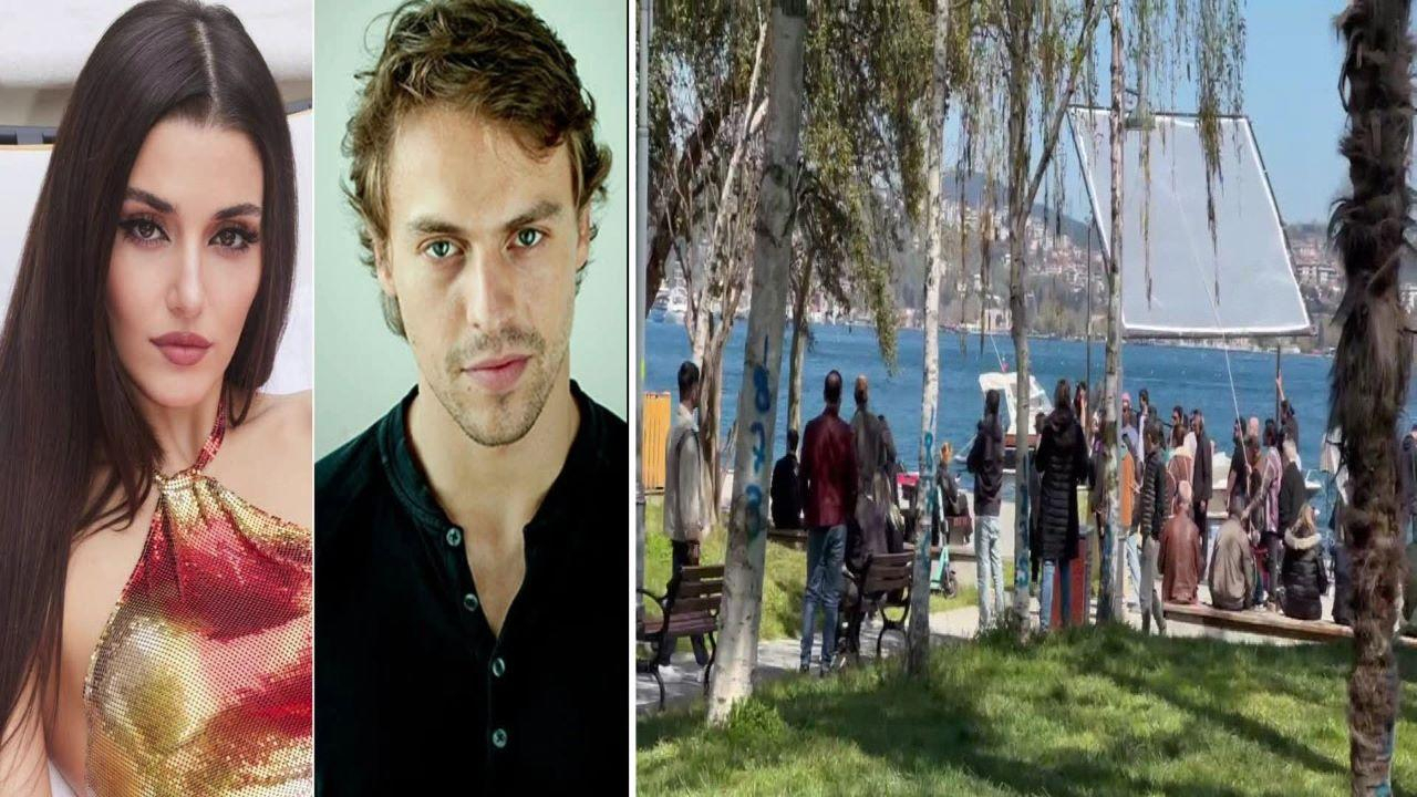 Hande Erçel ve Metin Akdülger'in yeni filmi sete çıktı!