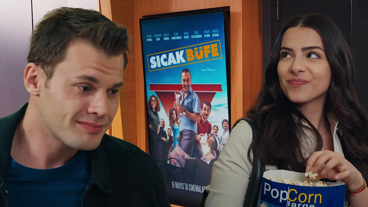 Şule ile Melih sinemada "Sıcak Büfe"yi tercih etti!