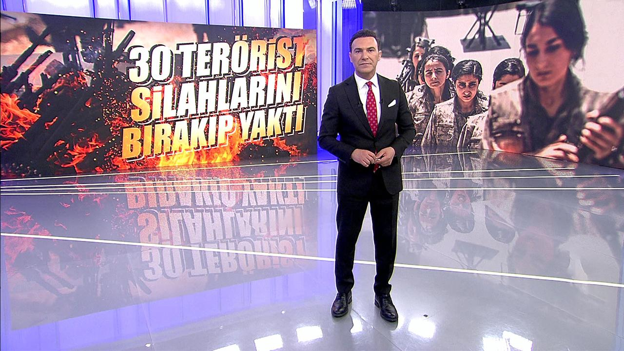 30 terörist silahlarını bırakıp yaktı!