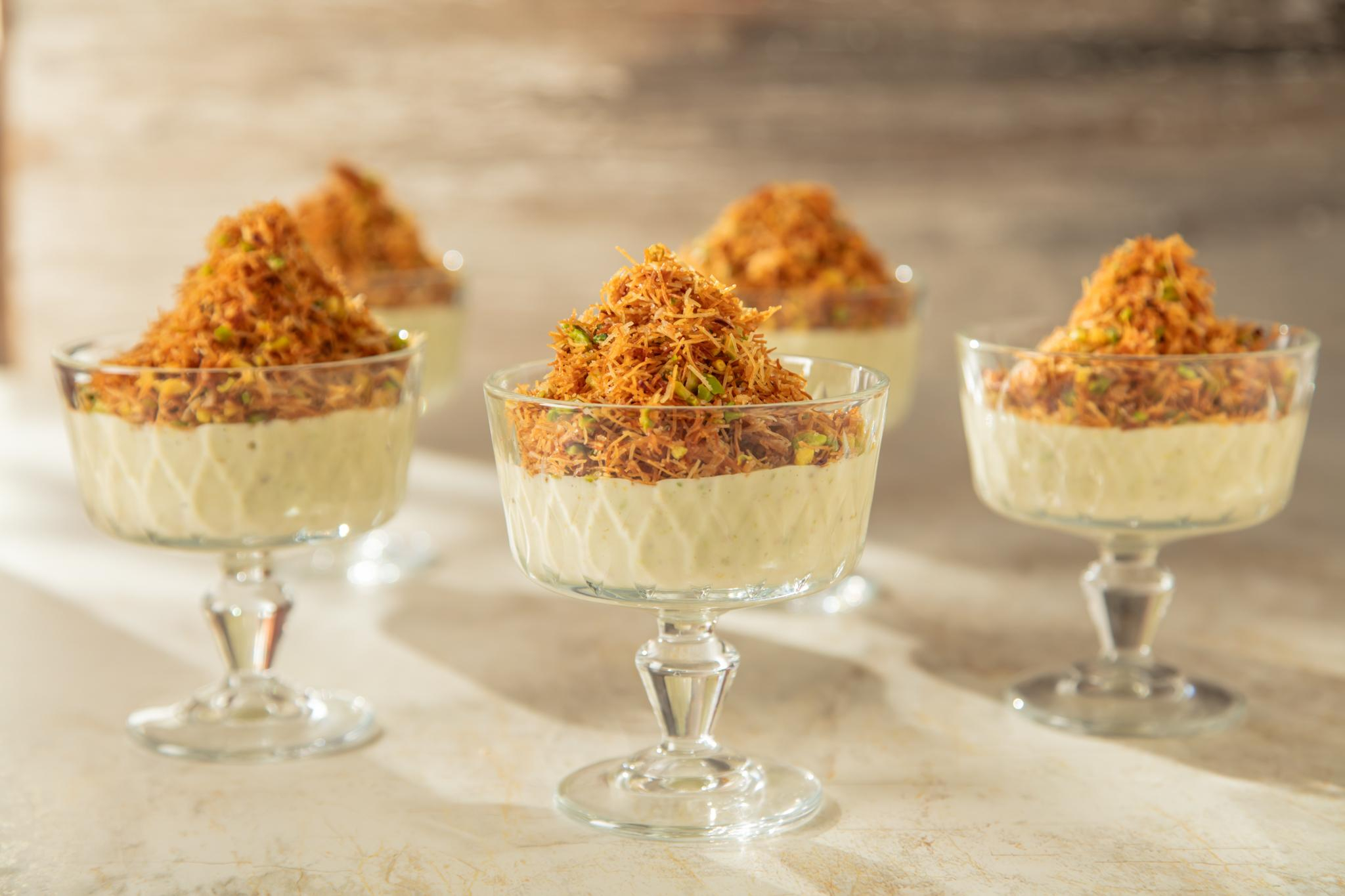 Kadayıflı Fıstıklı Muhallebi