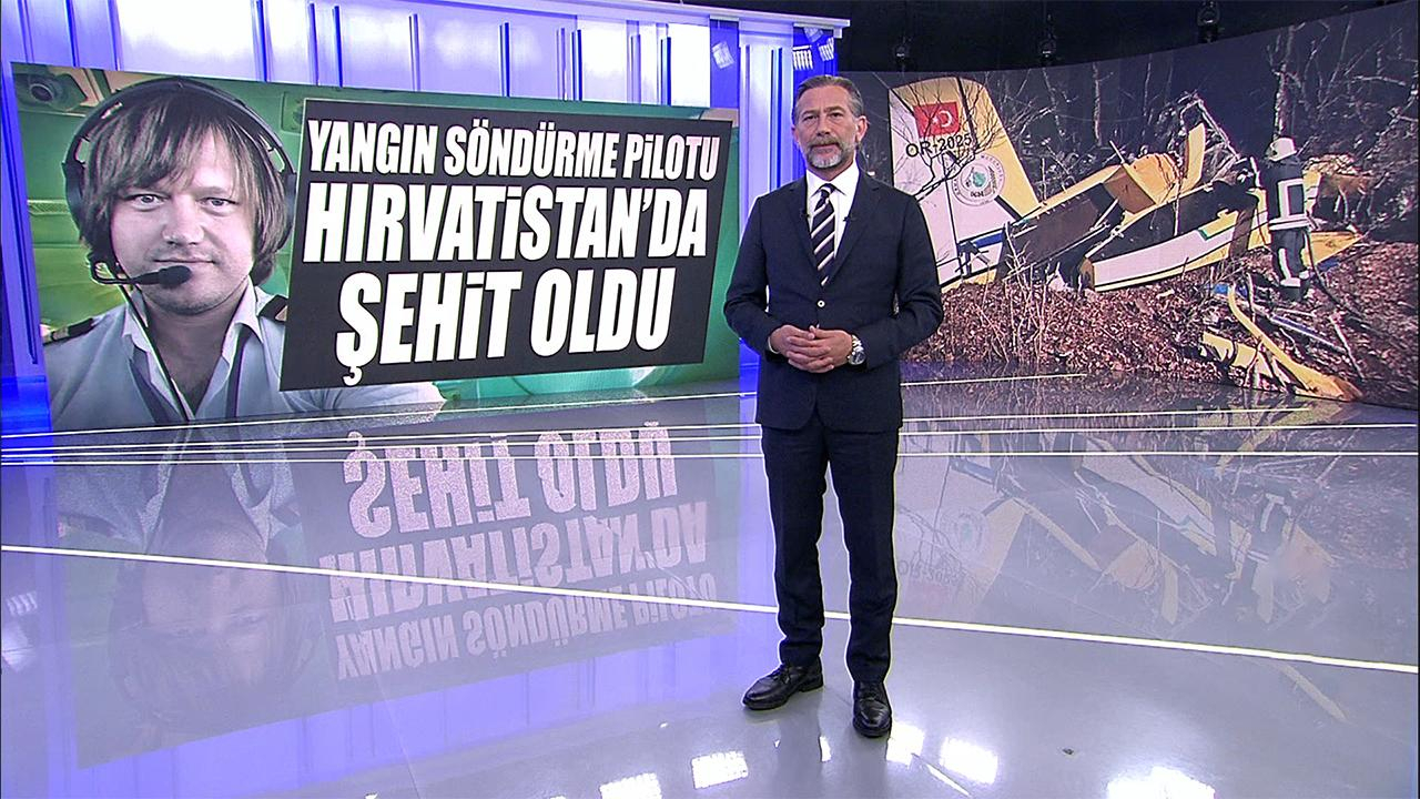 Yangın söndürme pilotu Hırvatistan'da şehit oldu!