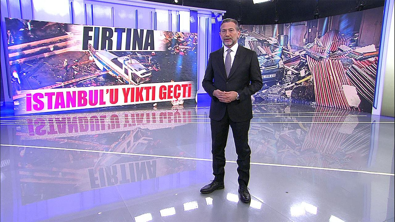 Fırtına İstanbul'u yıktı geçti!