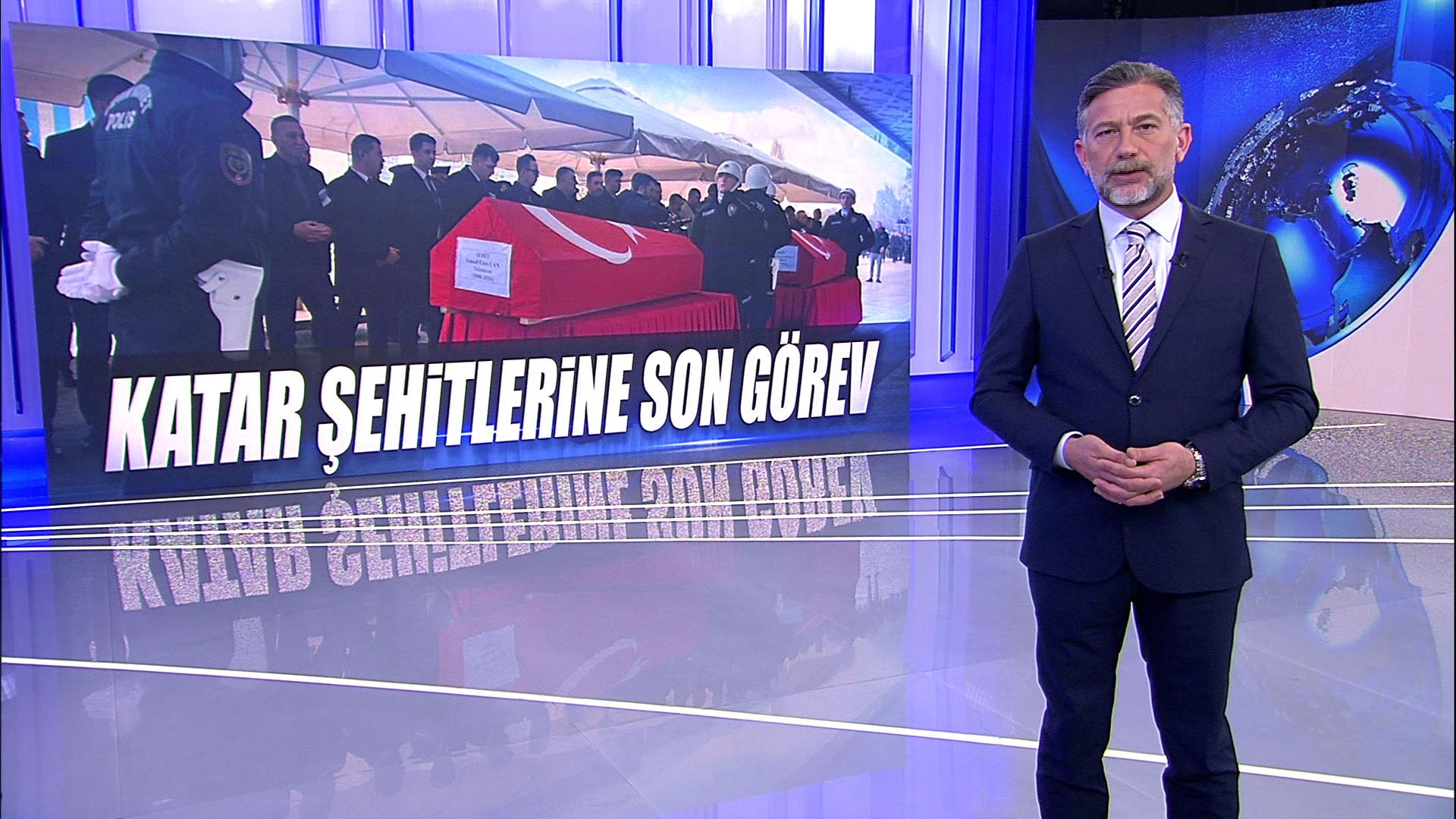 Katar şehitlerine son görev