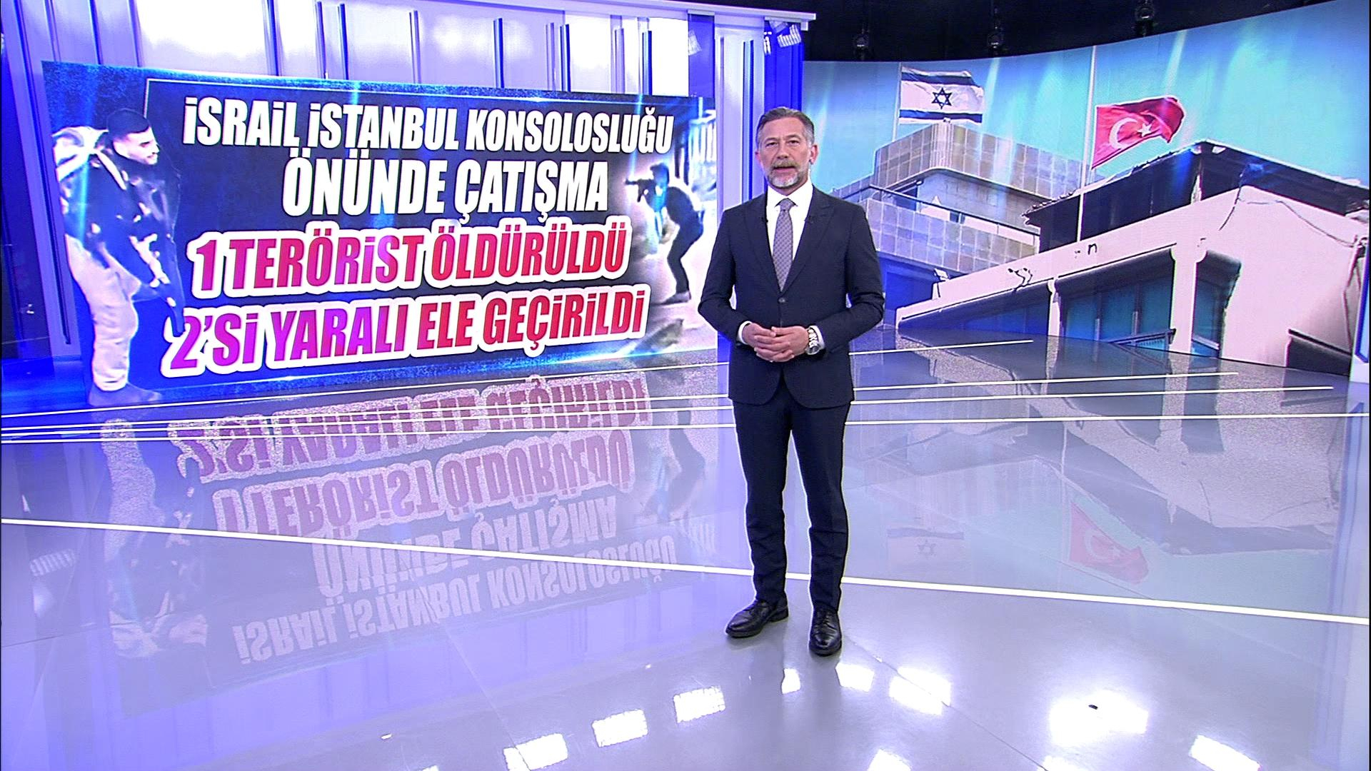 İsrail İstanbul Konsolosluğu önünde çatışma