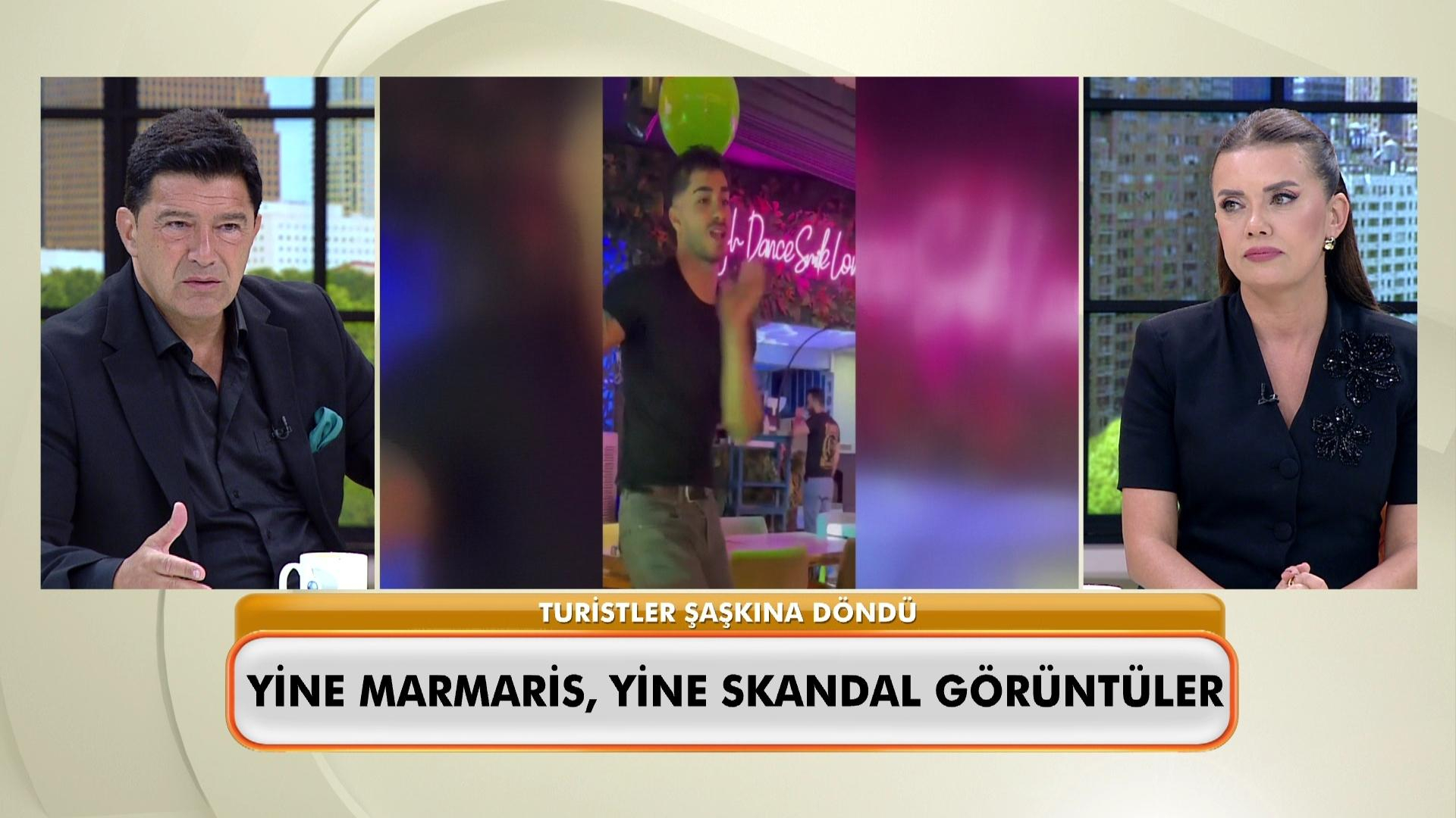 Yine Marmaris, yine skandal görüntüler