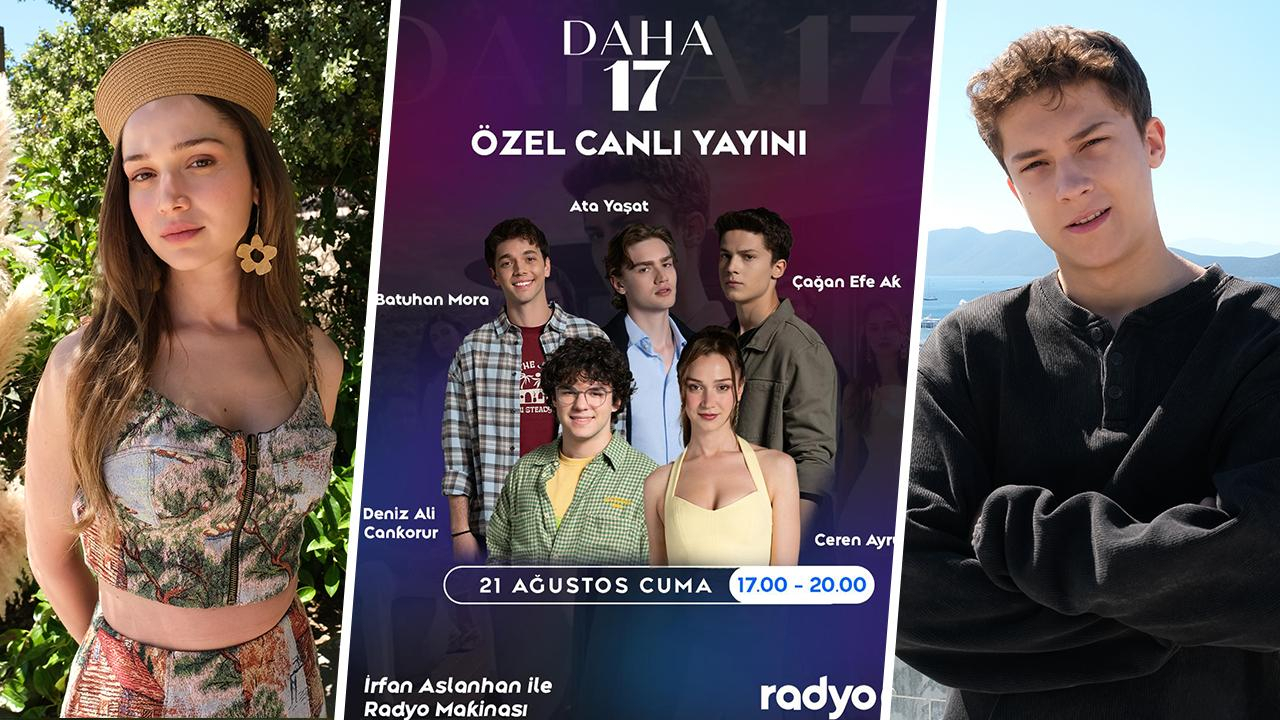 Daha 17 oyuncuları Radyo D canlı yayınında