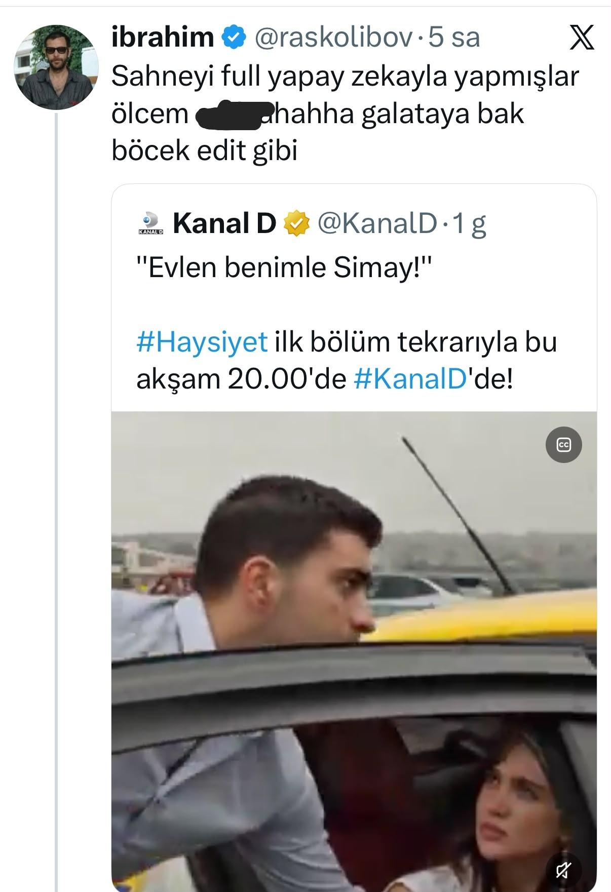 Haysiyet'teki o sahne gerçek mi, yapay zeka mı?