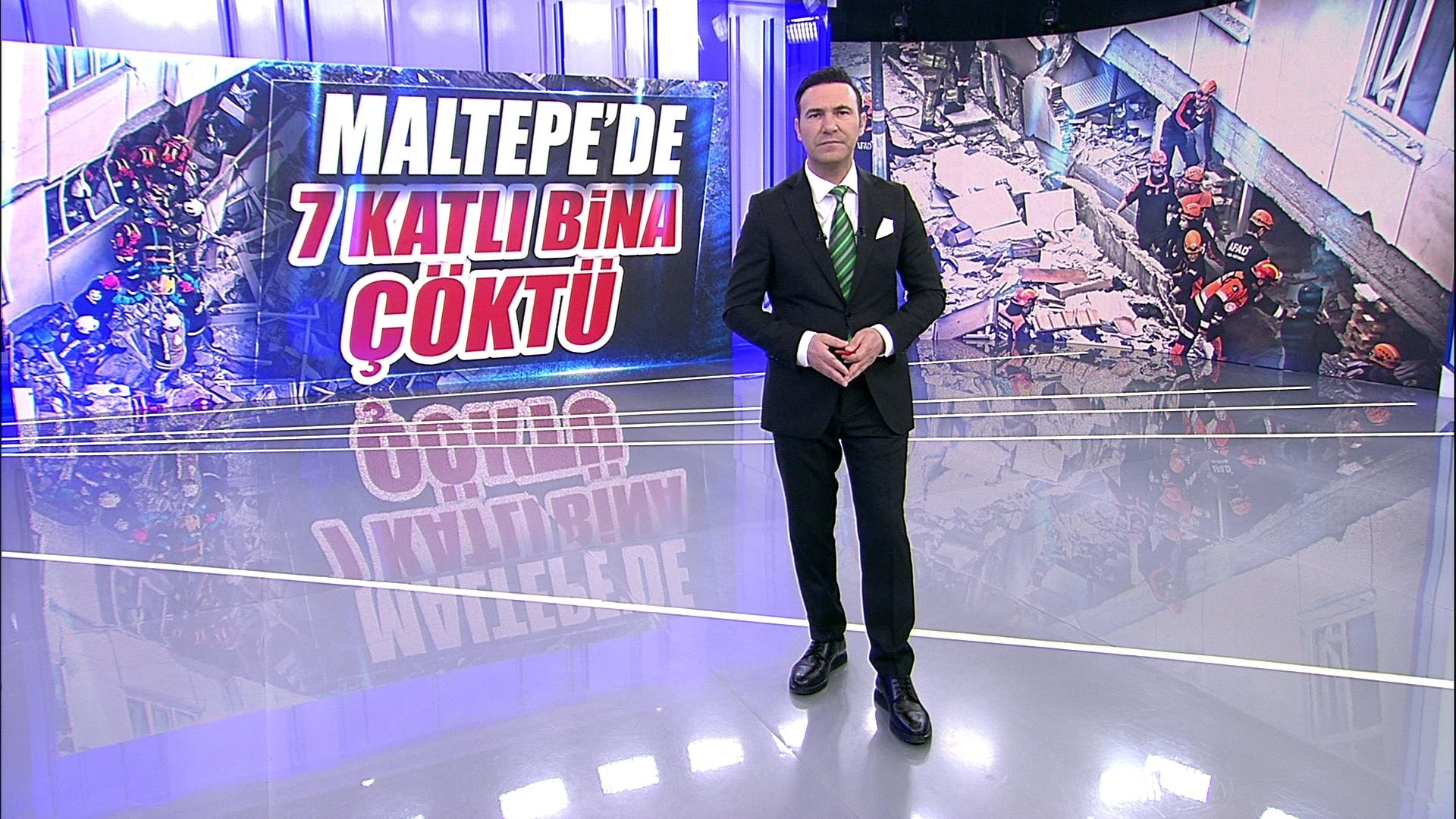 Maltepe'de 7 katlı bina çöktü