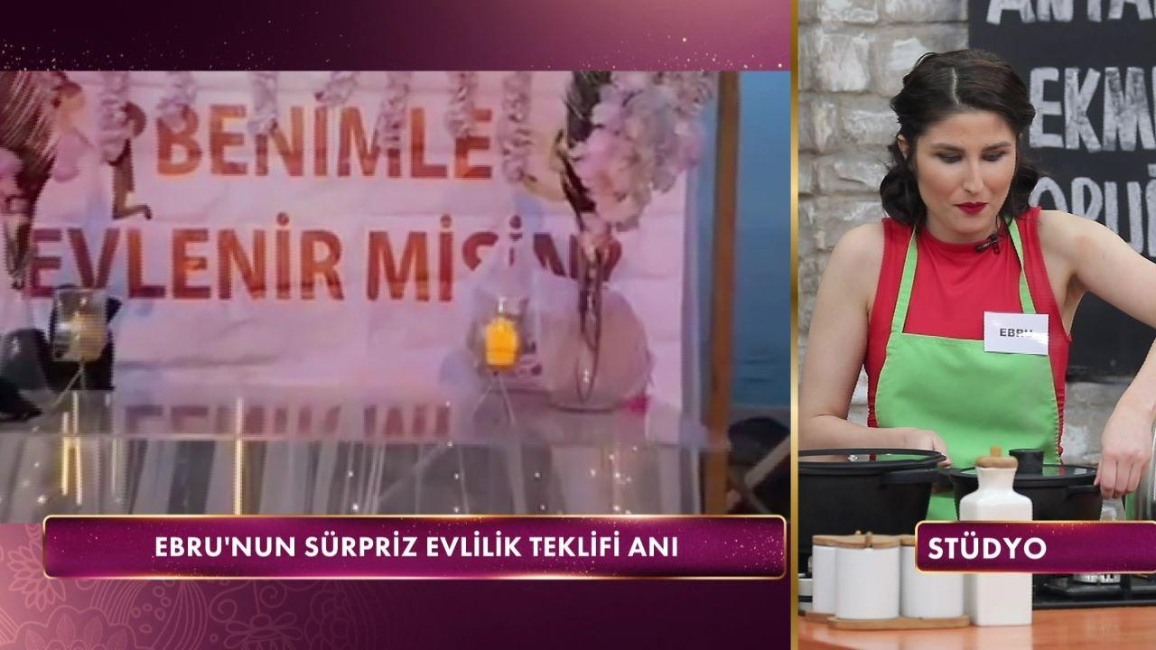 Ebru’nun sürpriz evlenme teklifi!
