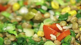 Yeşil Mercimekli Salata - Yeşil Mercimekli Salata Tarifi - Yeşil Mercimekli Salata Nasıl Yapılır?