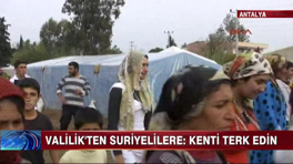 Suriyelilere kenti terkedin uyarısı