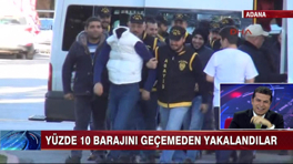 Barajı geçemeden yakalandılar!