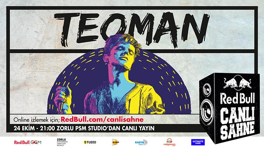 Teoman sahnede, Dream TV ve Redbull.com ortak canlı yayında!