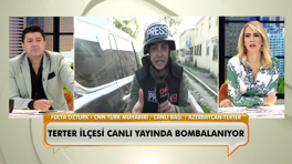 CNN Türk muhabiri Fulya Öztürk, Azerbaycan’dan canlı bağlantı yaparken bombalar yağdı!