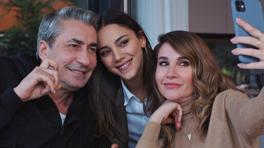 Kadir ve Zeynep'in mutlu aile tablosu!