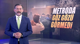 Metroda göz gözü görmedi!