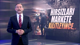 Hırsızları markete kilitleyince...