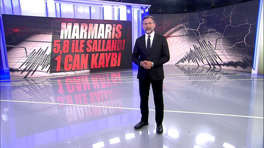 Marmaris 5,8 ile sallandı! 1 can kaybı