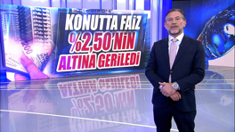 Konutta faiz %2,50'nin altına geriledi