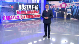 Düşen F-16 tanımlanamayan radar izi için havalanmış!