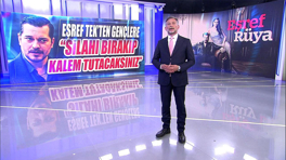 Eşref Tek'ten gençlere: "Silahı bırakıp kalem tutacaksınız!"