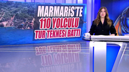 Marmaris'te 110 yolculu tur teknesi battı!