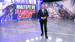 Maltepe'de 7 katlı bina çöktü
