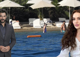 Burak Özçivit ve Fahriye Evcen'in deniz sefası!