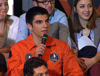 Türkiye'nin en genç astronotu Beyaz Show'daydı!