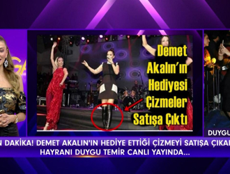 Demet Akalın'ın hayranından çizme açıklaması!