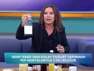 Sedef İybar'dan kolay yoğurt yapmanın püf noktası!