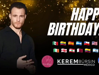 Kerem Bursin’e hayranlarından sürpriz doğum günü kutlamaları!