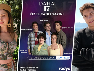 Daha 17 oyuncuları Radyo D canlı yayınında